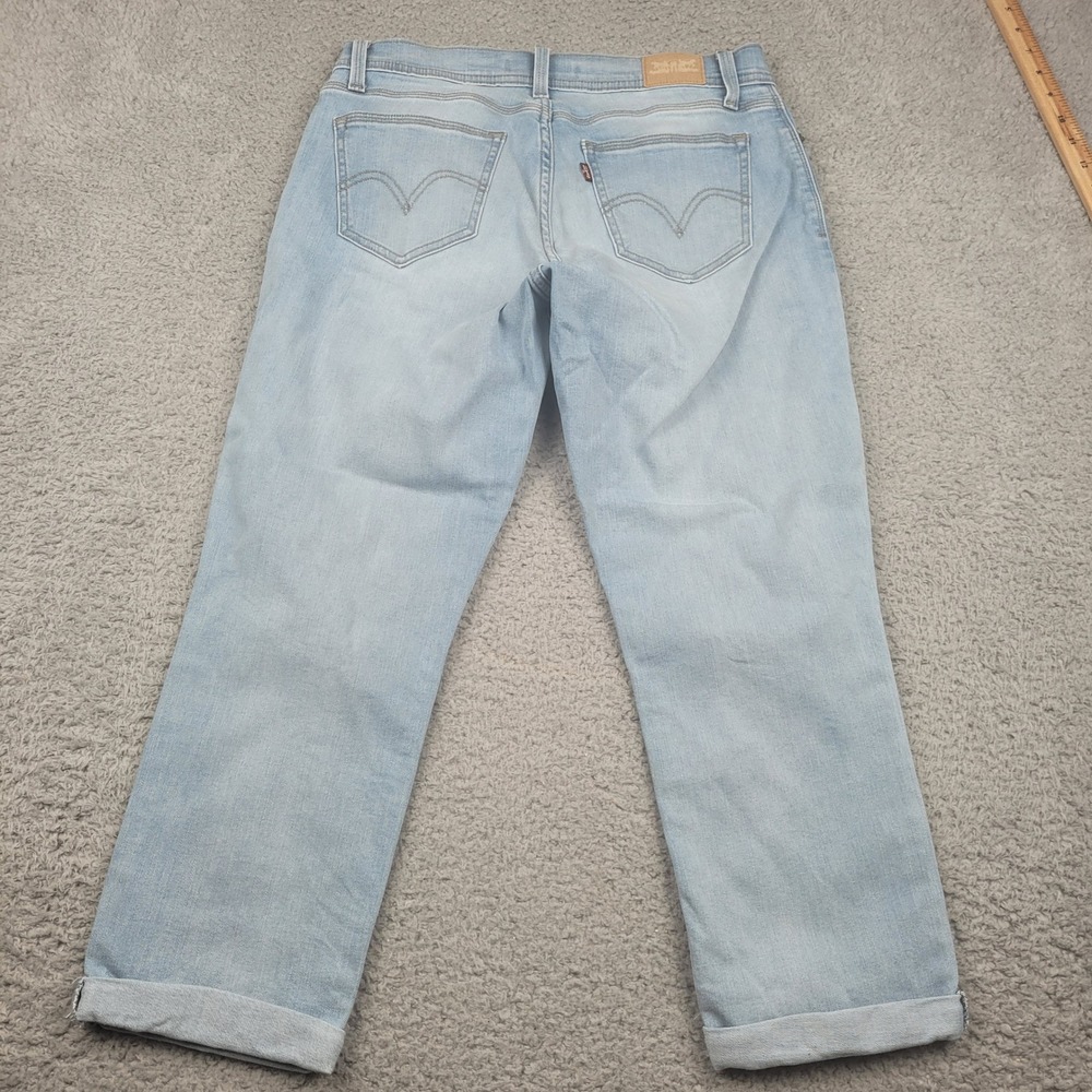 Levis Womens 10 W30 Light Wash Denim‎ Cropped Jeans - Picture 8 of 11